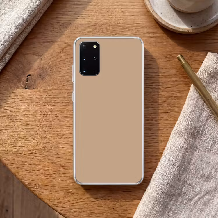 Telefoonhoesje - Soft - Taupe - Bruin — 2