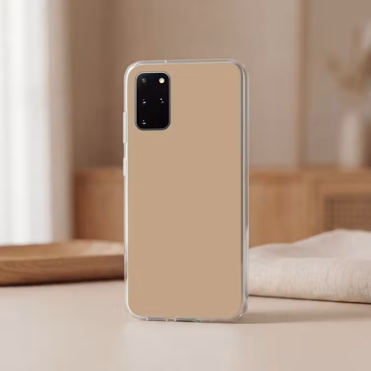 Telefoonhoesje - Soft - Taupe - Bruin — 3