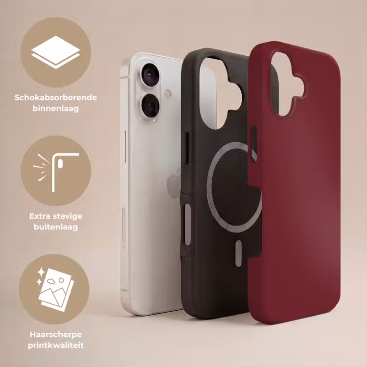 Telefoonhoesje Toughcase - Dark - Garnet - Rood — 3