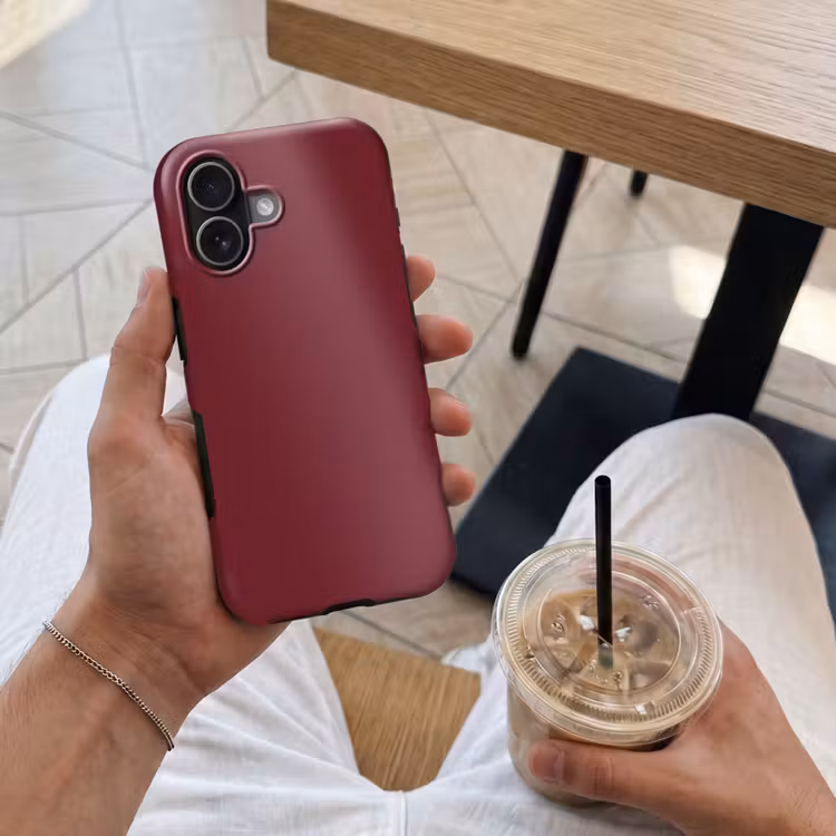 Telefoonhoesje Toughcase - Dark - Garnet - Rood — 4