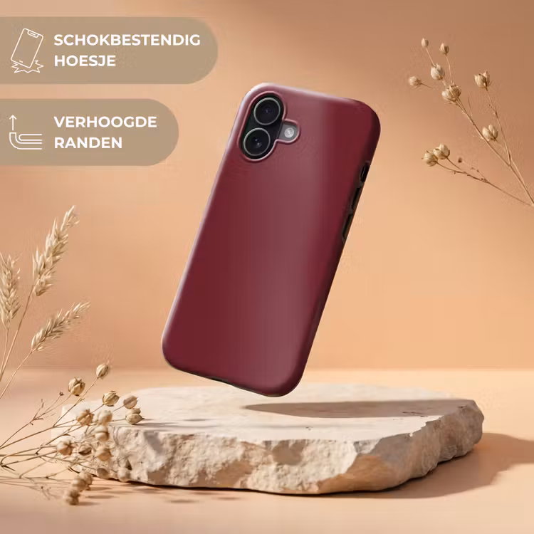 Telefoonhoesje Toughcase - Dark - Garnet - Rood — 5