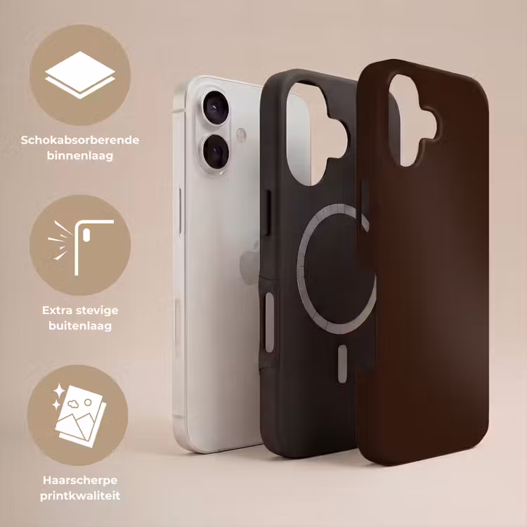 Telefoonhoesje Toughcase - Dark - Chocolate - Bruin — 3