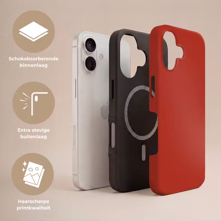 Telefoonhoesje Toughcase - Deep - Crimson - Rood — 3