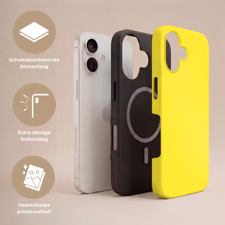 Telefoonhoesje Toughcase - Soft - Custard - Geel — 3