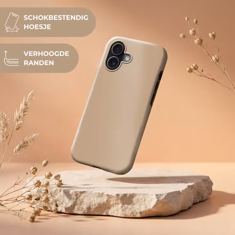 Telefoonhoesje Toughcase - Soft - Taupe - Bruin — 5