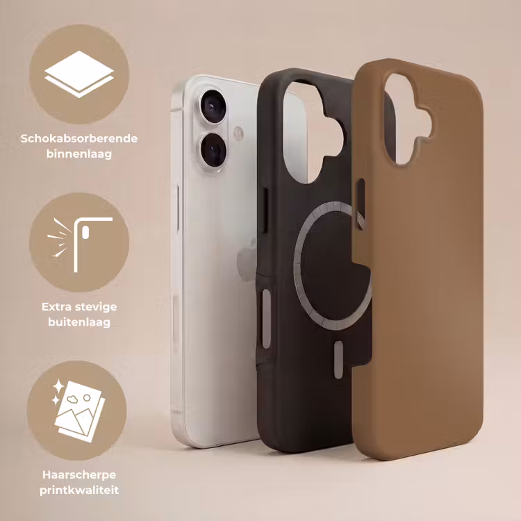 Telefoonhoesje Toughcase - Soft - Walnut - Bruin — 3