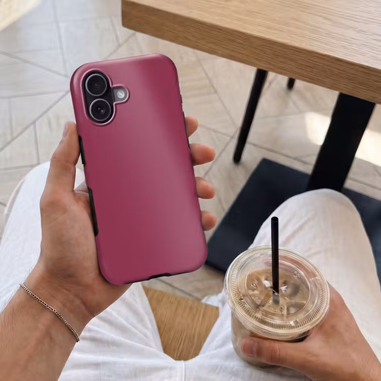 Telefoonhoesje Toughcase - Deep - Rasberry - Rood — 4