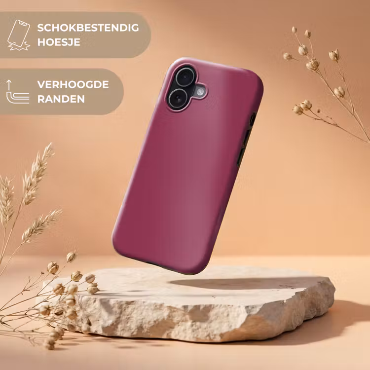 Telefoonhoesje Toughcase - Deep - Rasberry - Rood — 5