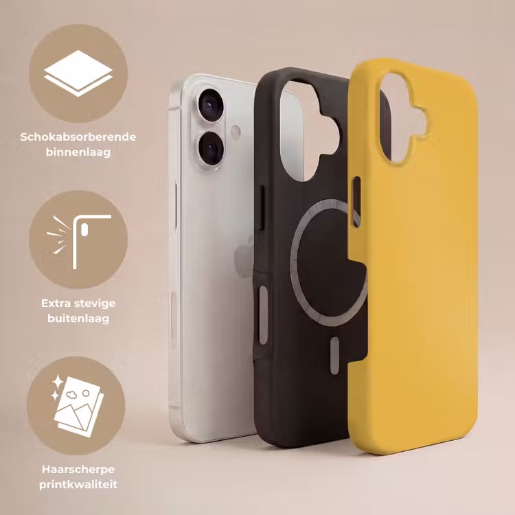 Telefoonhoesje Toughcase - Joyful - Mustard - Geel — 3