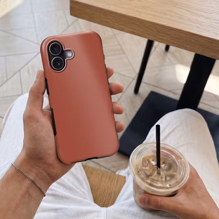 Telefoonhoesje Toughcase - Rustic - Terracotta - Oranje — 4