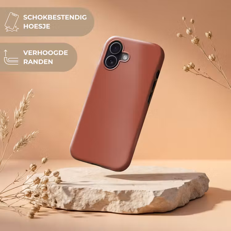 Telefoonhoesje Toughcase - Rustic - Terracotta - Oranje — 5