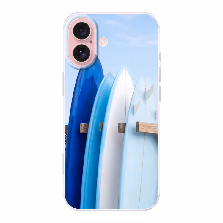 Telefoonhoesje - Surfplank - Strand - Zomer - Blauw - Water — 1