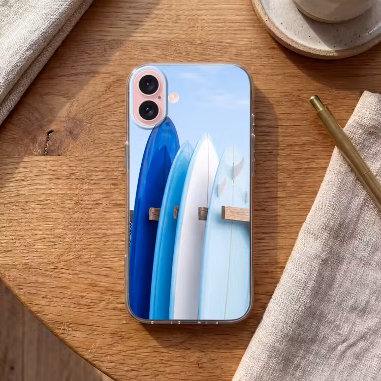 Telefoonhoesje - Surfplank - Strand - Zomer - Blauw - Water — 2