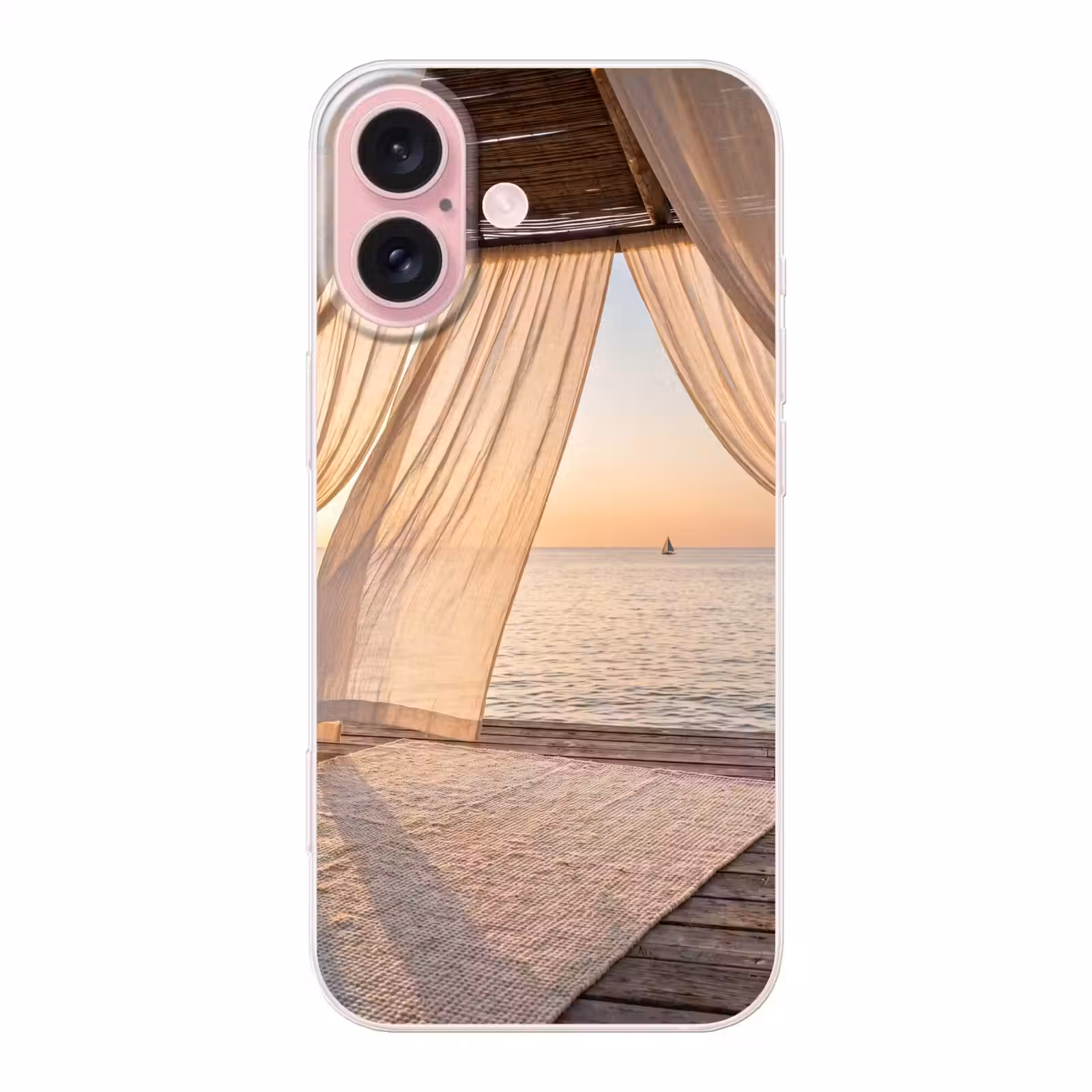 Telefoonhoesje - Overkapping - Zee - Zonsondergang - Vakantie - Rust — 1