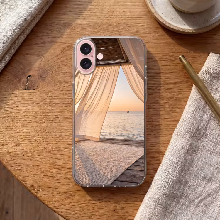 Telefoonhoesje - Overkapping - Zee - Zonsondergang - Vakantie - Rust — 2