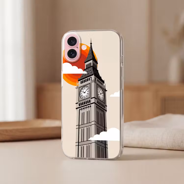 Telefoonhoesje - Toren - Klok - Londen - Architectuur - Retro — 3