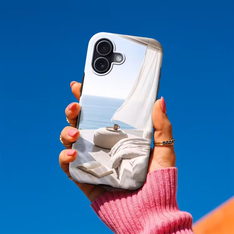 Telefoonhoesje Toughcase - Interieur - Zeezicht - Modern - Rust - Beige — 2