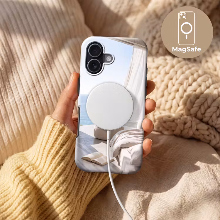 Telefoonhoesje Toughcase - Interieur - Zeezicht - Modern - Rust - Beige — 8