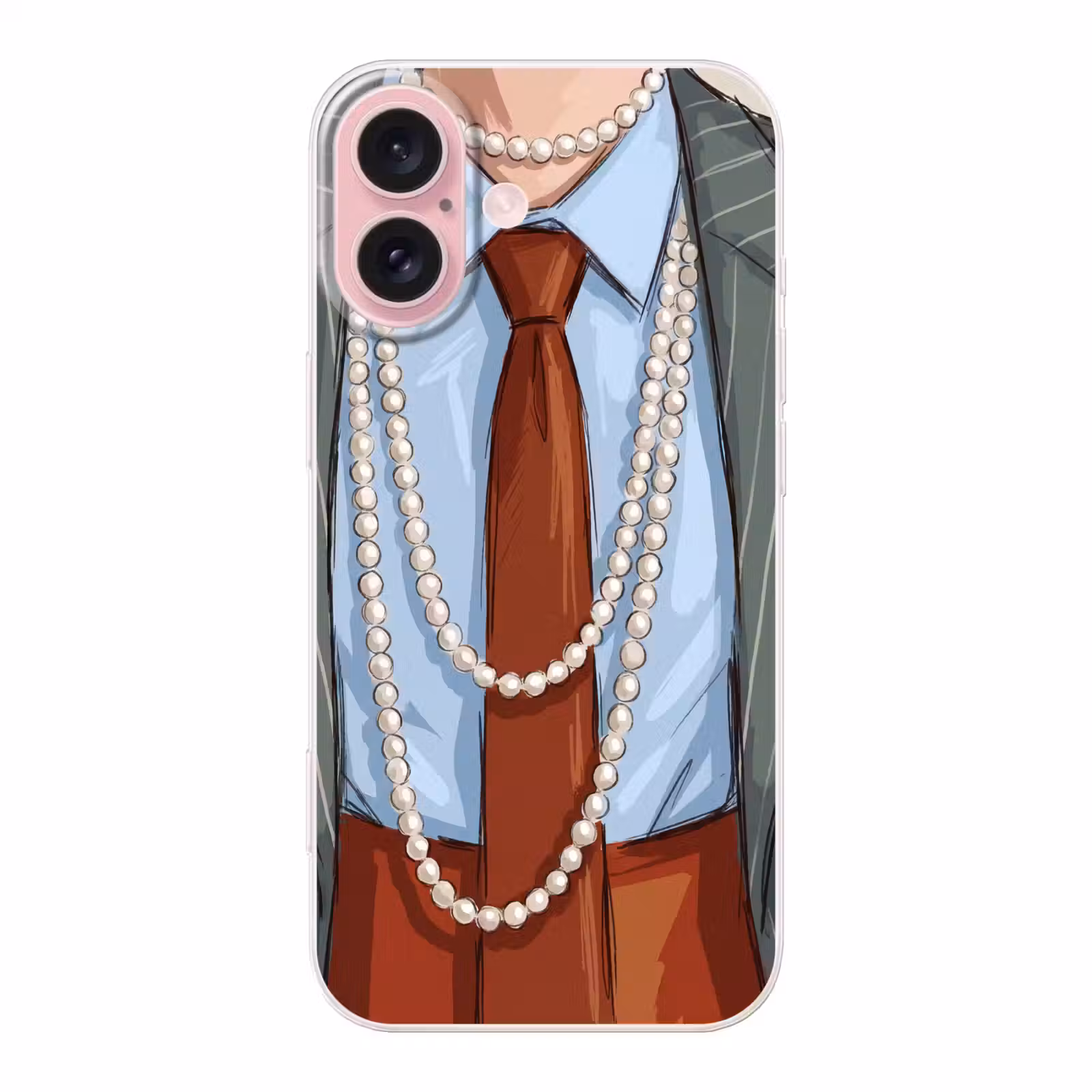 Telefoonhoesje - Kleding - Strik - Parels - Klassiek - Mode — 1