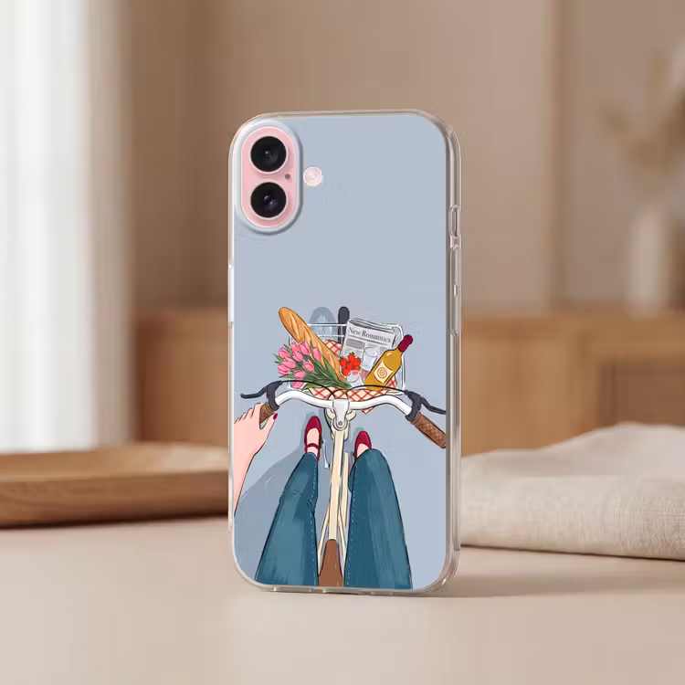 Telefoonhoesje - Fiets - Picknick - Zomer - Illustratie — 3