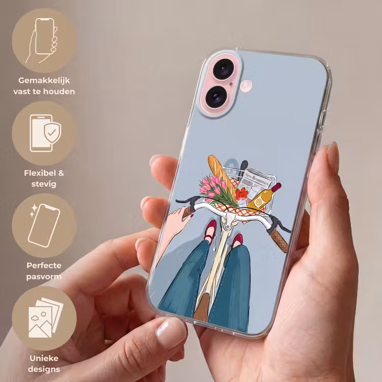 Telefoonhoesje - Fiets - Picknick - Zomer - Illustratie — 4
