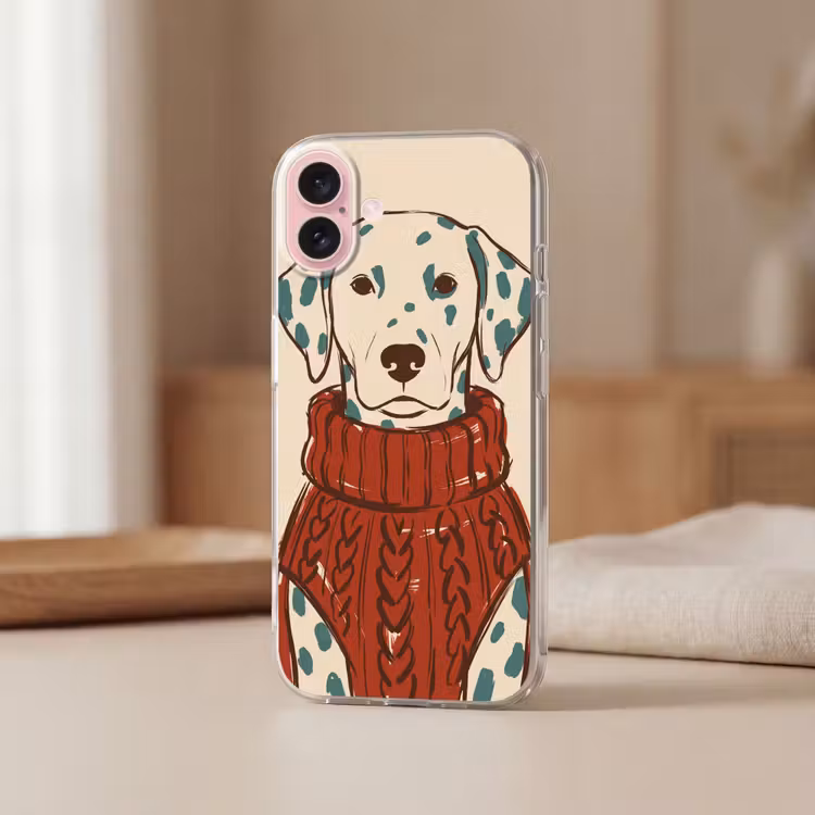 Telefoonhoesje - Hond - Trui - Winter - Dieren - Rood — 3