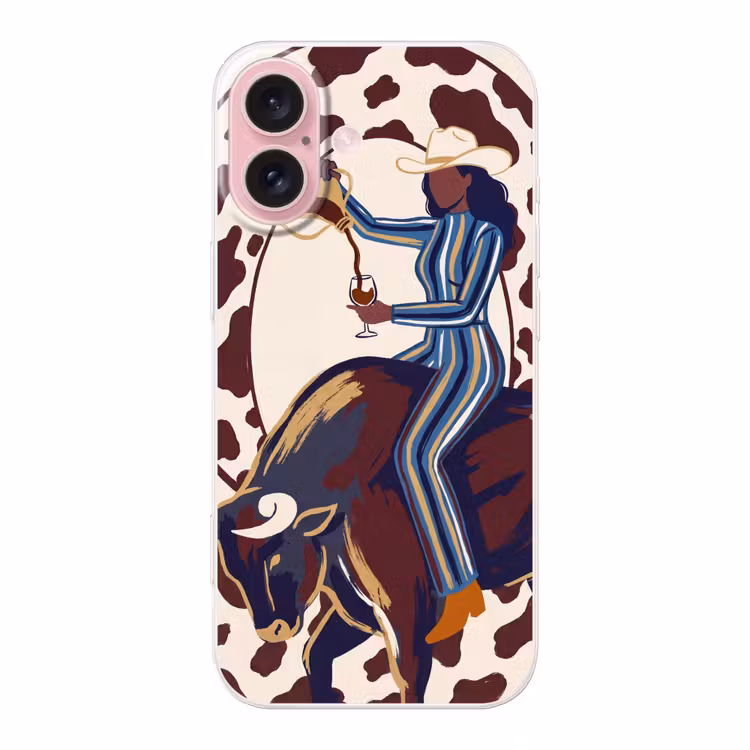 Telefoonhoesje - Mensen - Dieren - Cowboy - Abstract - Kleurrijk — 1