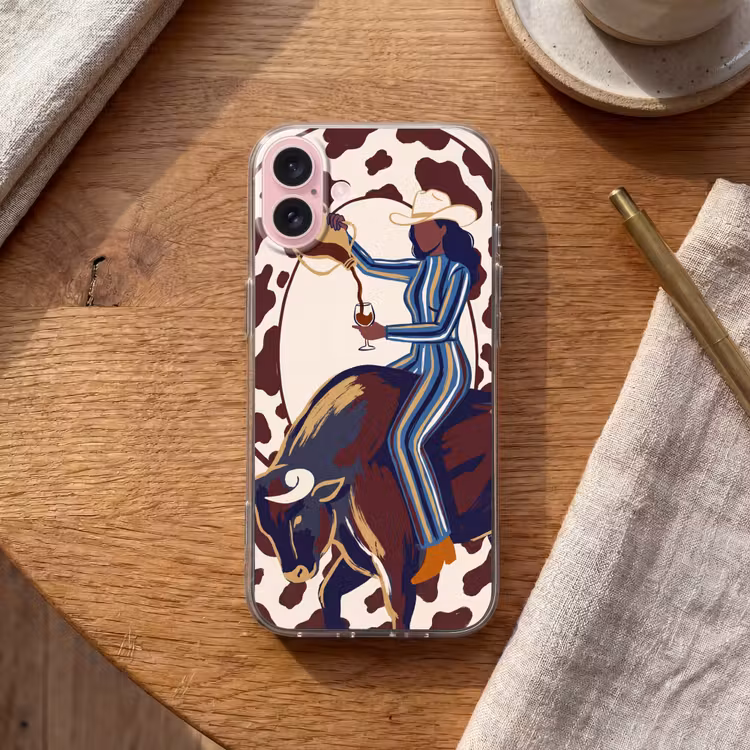 Telefoonhoesje - Mensen - Dieren - Cowboy - Abstract - Kleurrijk — 2