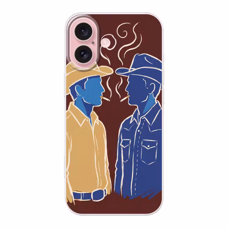 Telefoonhoesje - Mensen - Profiel - Sigaret - Abstract - Kunst — 1
