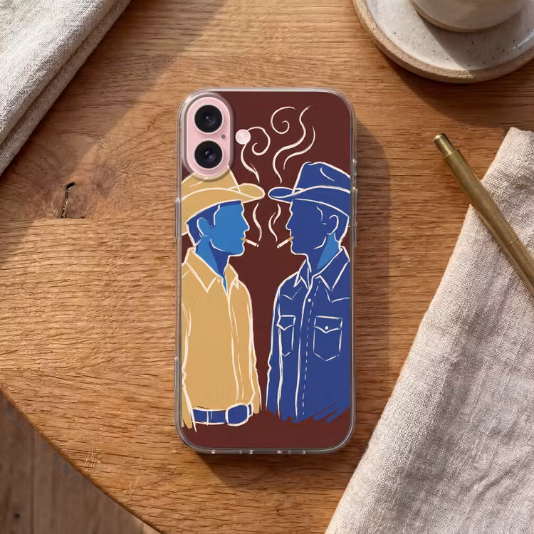 Telefoonhoesje - Mensen - Profiel - Sigaret - Abstract - Kunst — 2