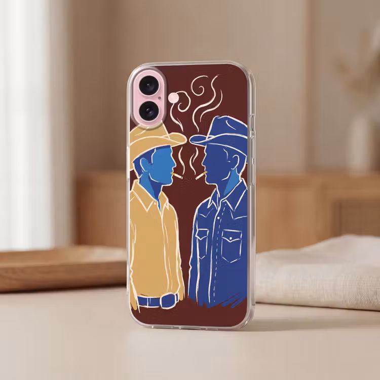 Telefoonhoesje - Mensen - Profiel - Sigaret - Abstract - Kunst — 3