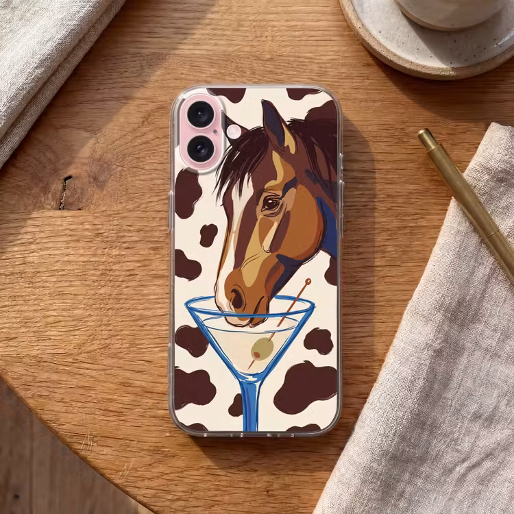 Telefoonhoesje - Paard - Martini - Dieren - Abstract - Bruin — 2