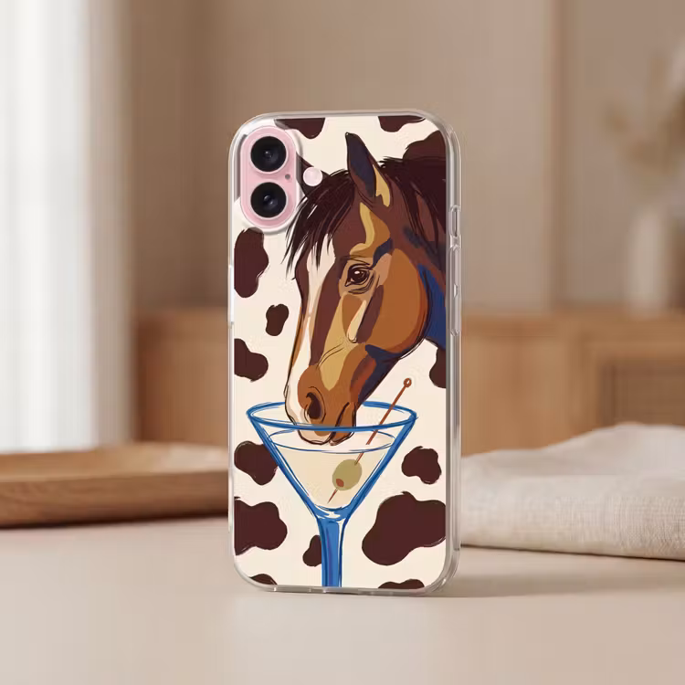 Telefoonhoesje - Paard - Martini - Dieren - Abstract - Bruin — 3