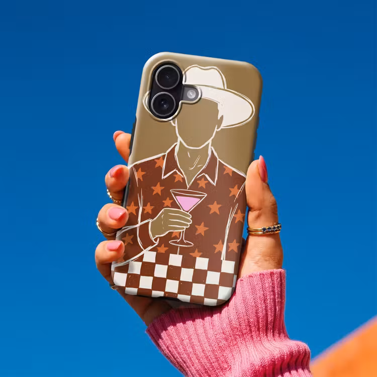 Telefoonhoesje Toughcase - Mensen - Hoed - Cocktail - Abstract - Modern — 2