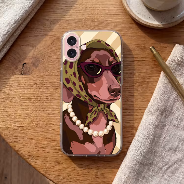 Telefoonhoesje - Hond - Zonnebril - Hoofddoek - Dieren - Modern — 2