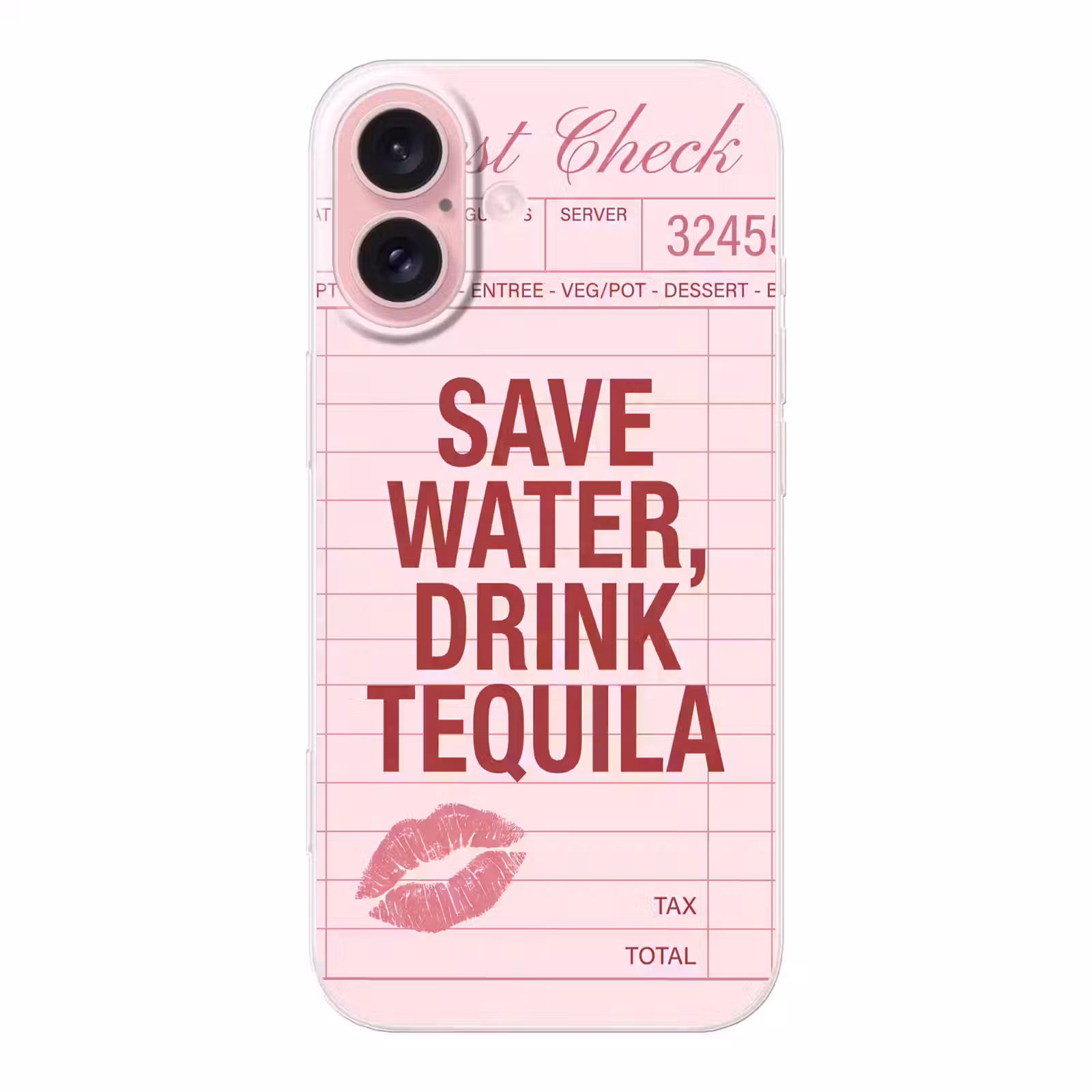 Telefoonhoesje - Humor - Drank - Tekst - Roze — 1