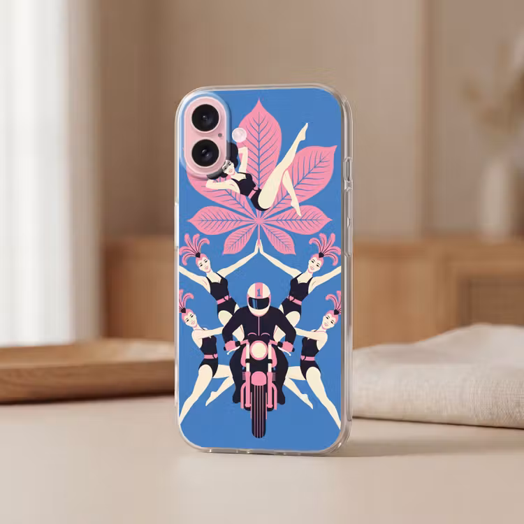 Telefoonhoesje - Mensen - Dans - Motor - Retro - Roze — 3