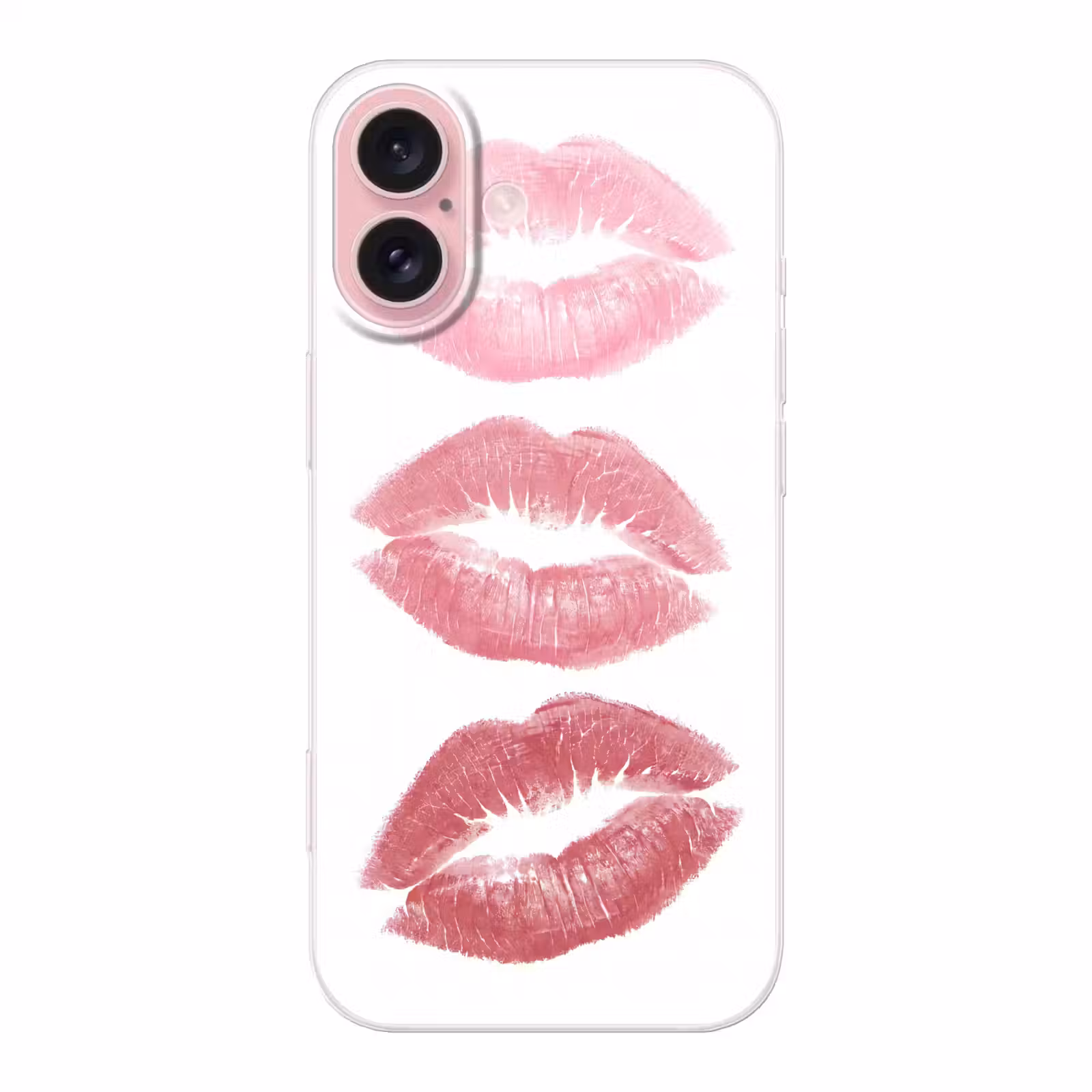 Telefoonhoesje - Lippen - Kusafdruk - Roze - Modern - Abstract — 1
