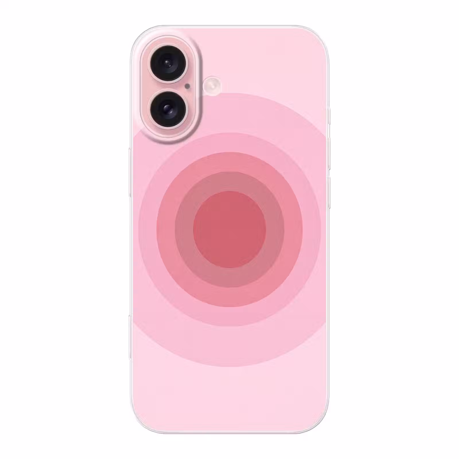 Telefoonhoesje - Patroon - Cirkels - Abstract - Roze - Modern — 1