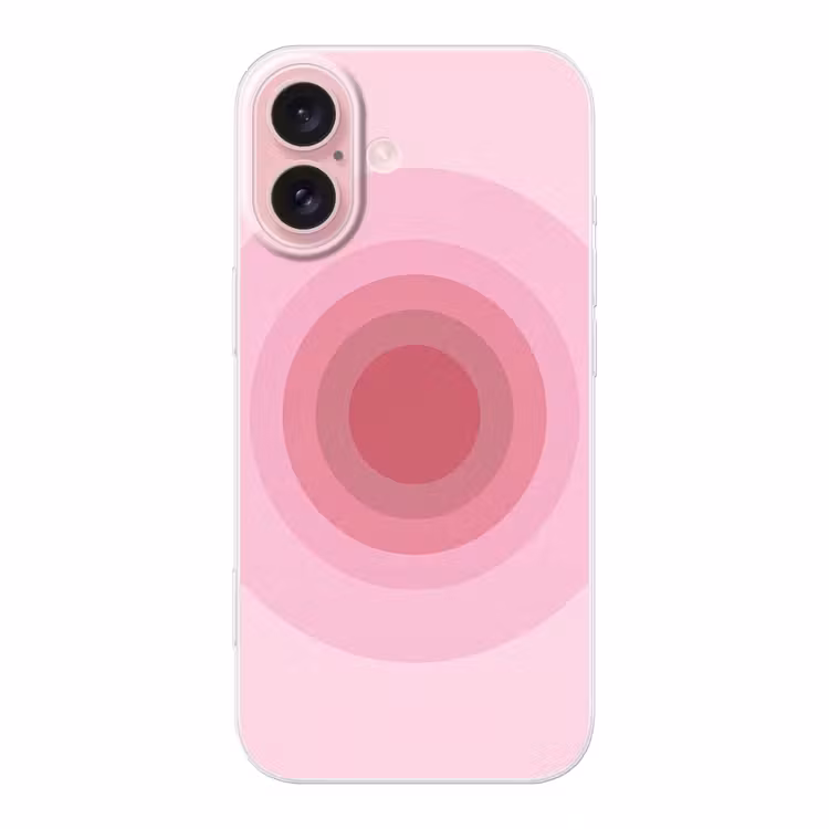 Telefoonhoesje - Patroon - Cirkels - Abstract - Roze - Modern — 1