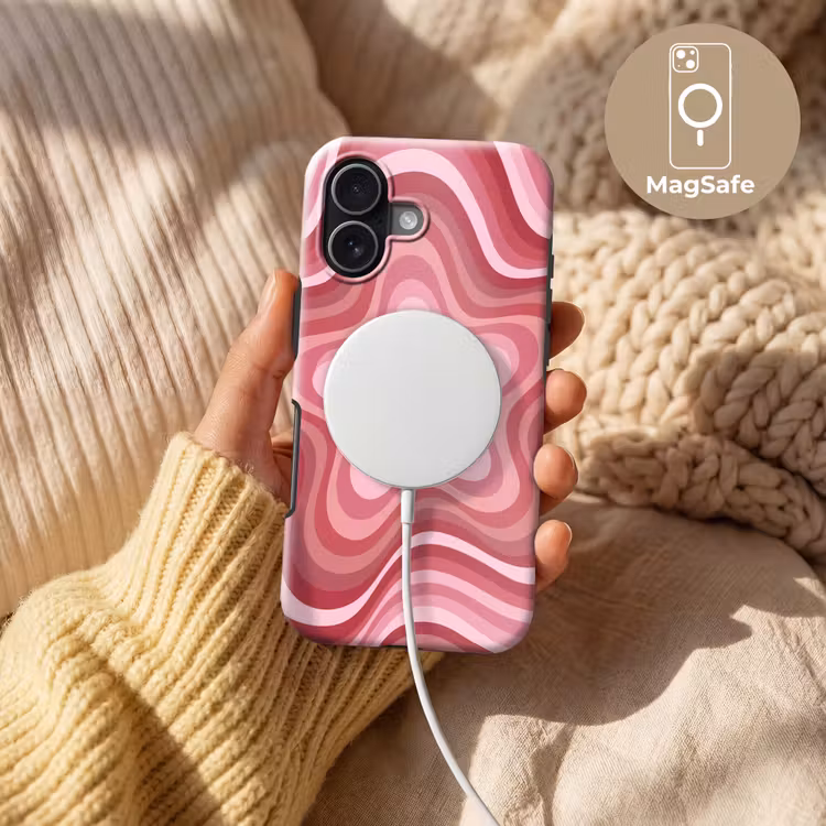 Telefoonhoesje Toughcase - Ster - Golvend - Abstract - Roze — 8