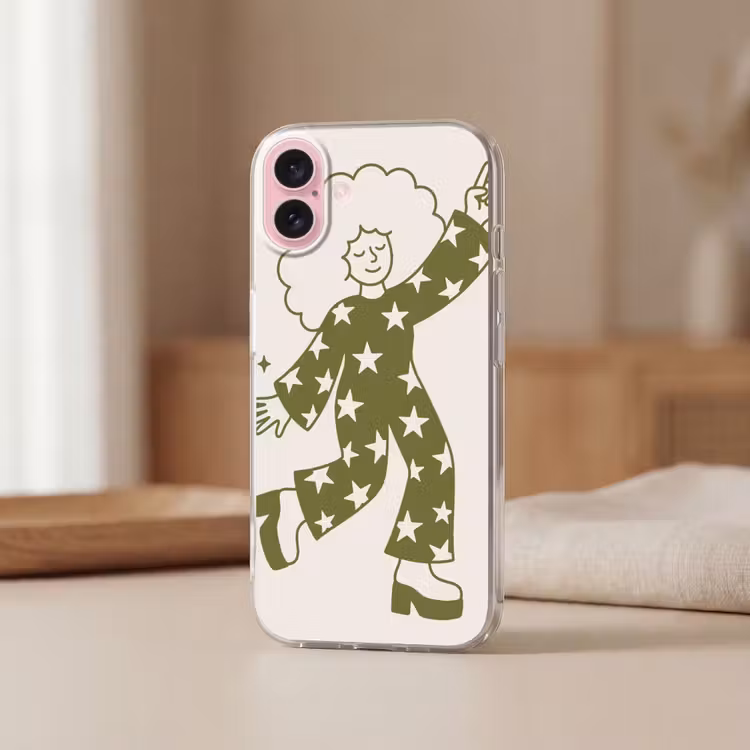 Telefoonhoesje - Mensen - Dansend - Feest - Vintage - Groen — 3