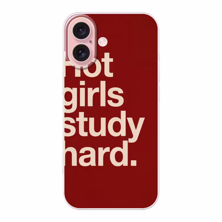 Telefoonhoesje - Tekst - Studie - Motivatie - Modern - Rood — 1