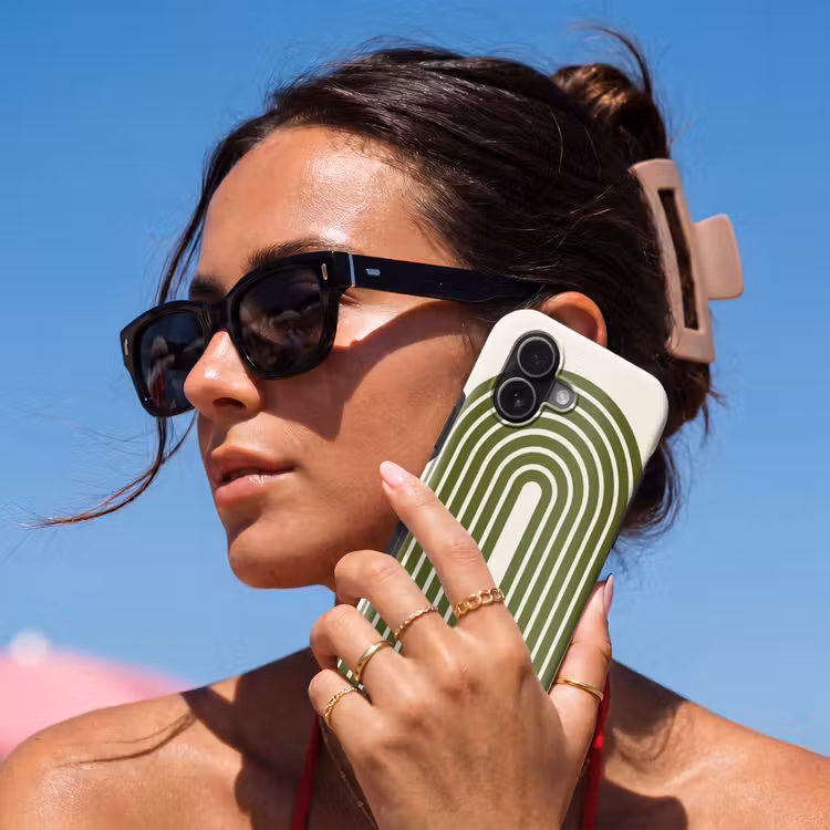 Telefoonhoesje Toughcase - Abstract - Bogen - Modern - Groen - Kunst — 6