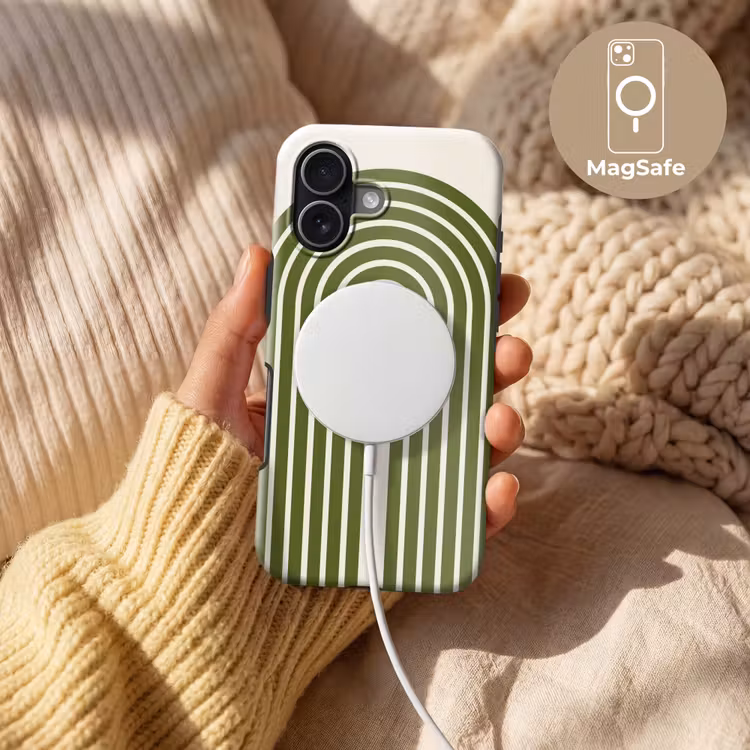 Telefoonhoesje Toughcase - Abstract - Bogen - Modern - Groen - Kunst — 8