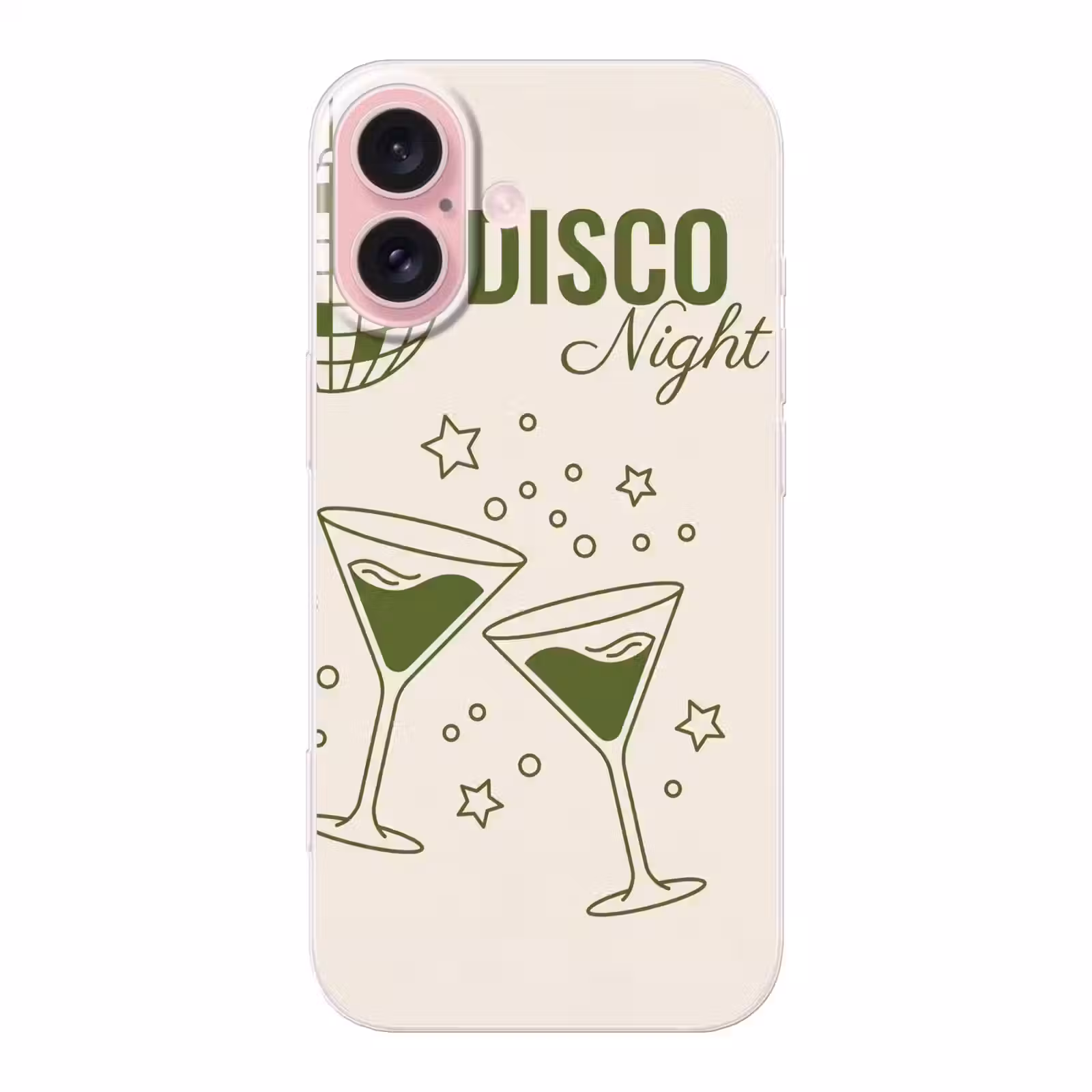 Telefoonhoesje - Feest - Disco - Drank - Illustratie - Groen — 1