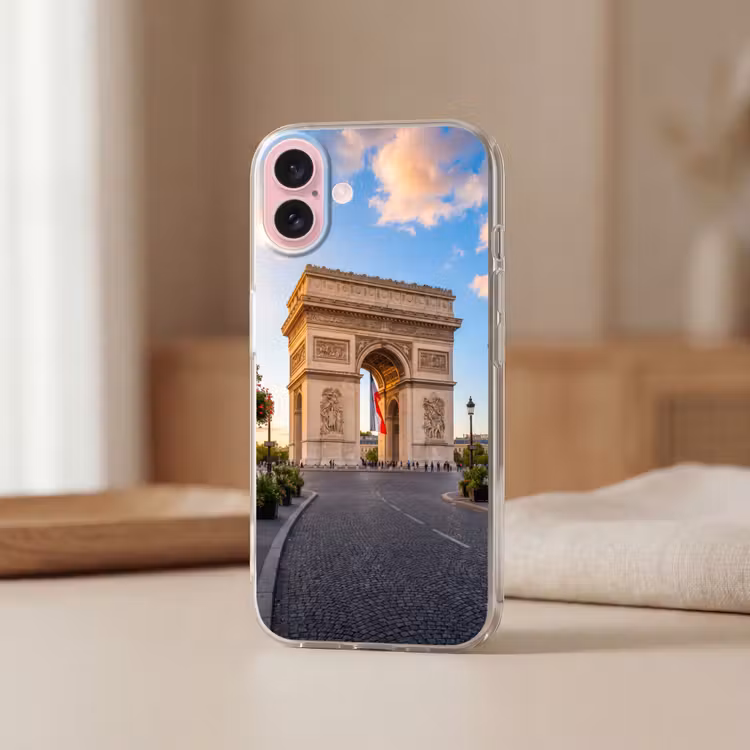Telefoonhoesje - Monument - Parijs - Zonsondergang - Architectuur - Goud — 3