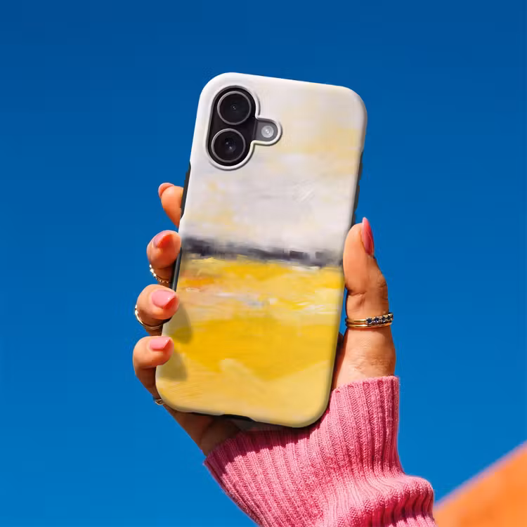 Telefoonhoesje Toughcase - Abstract - Landschap - Modern - Geel — 2