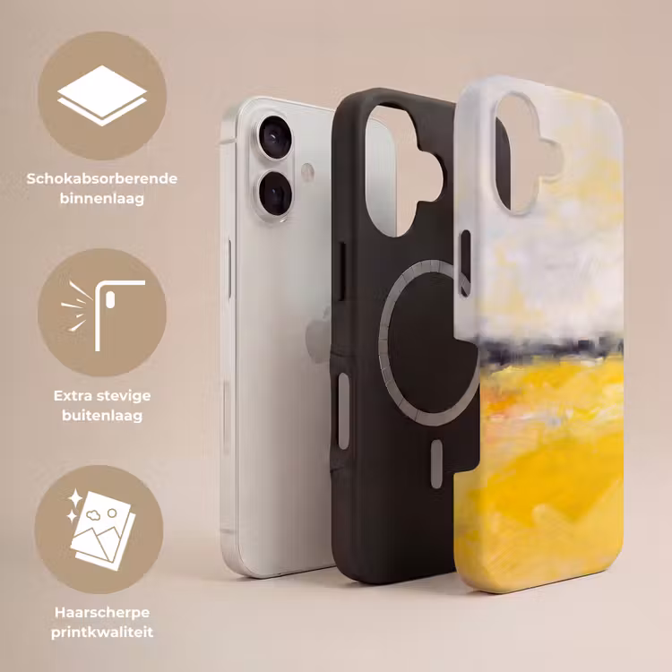 Telefoonhoesje Toughcase - Abstract - Landschap - Modern - Geel — 3