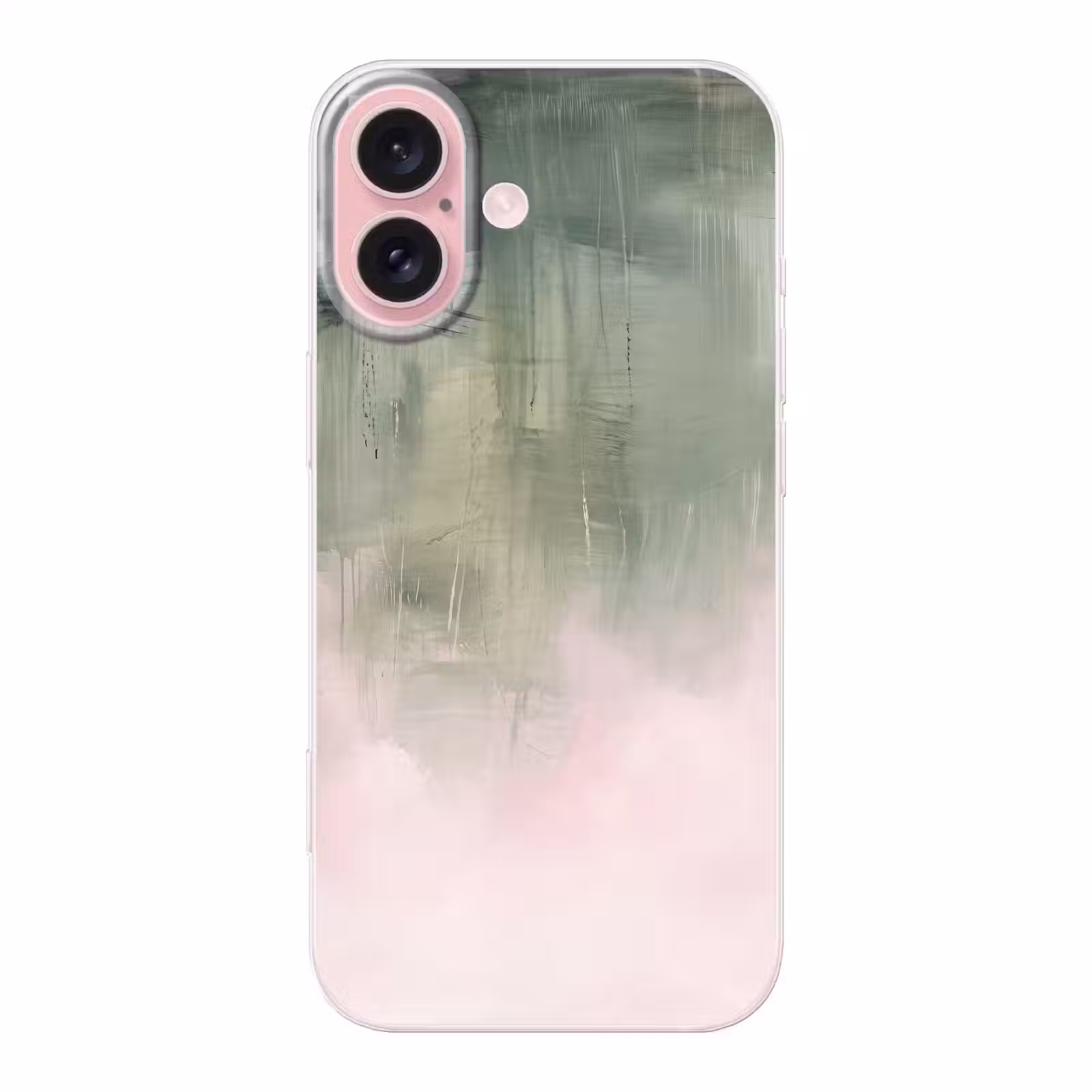 Telefoonhoesje - Kunst - Abstract - Modern - Groen - Roze — 1